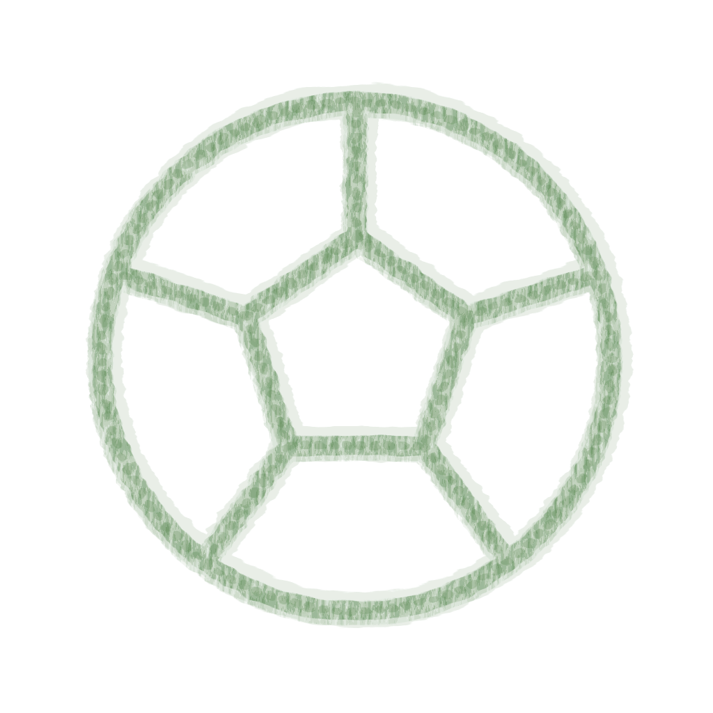 Chalk-style Ball Green icon