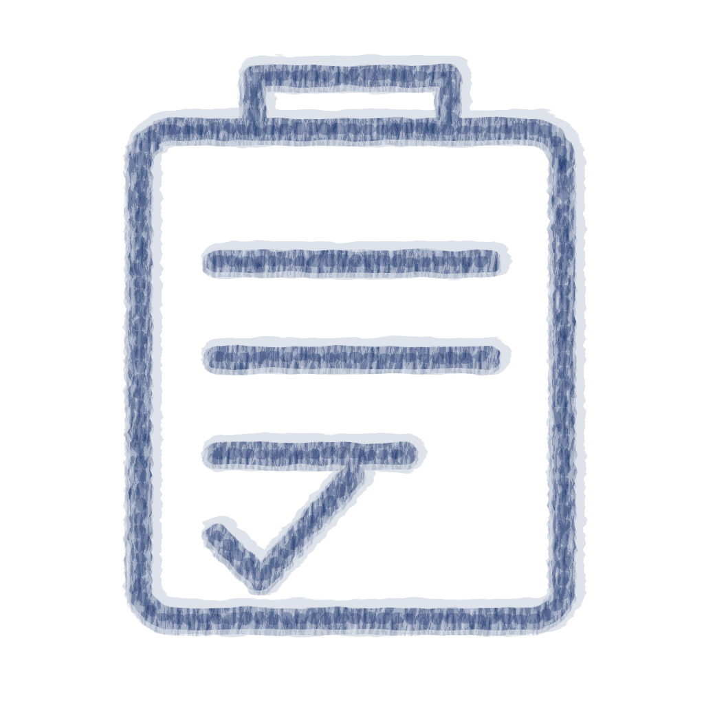 Chalk-style Clipboard Navy icon