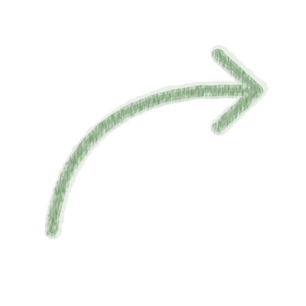 Chalk-style Curved Arrow Green icon