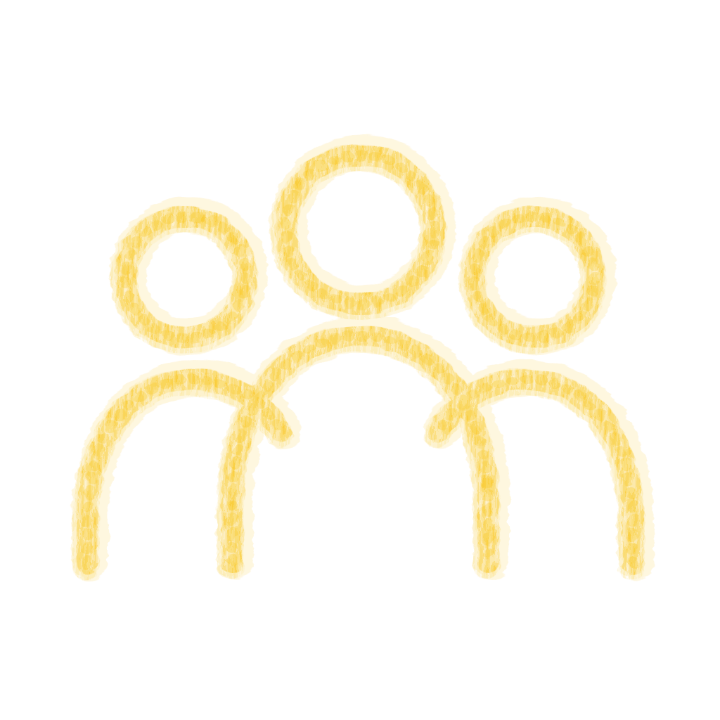 Chalk-style Group Yellow icon