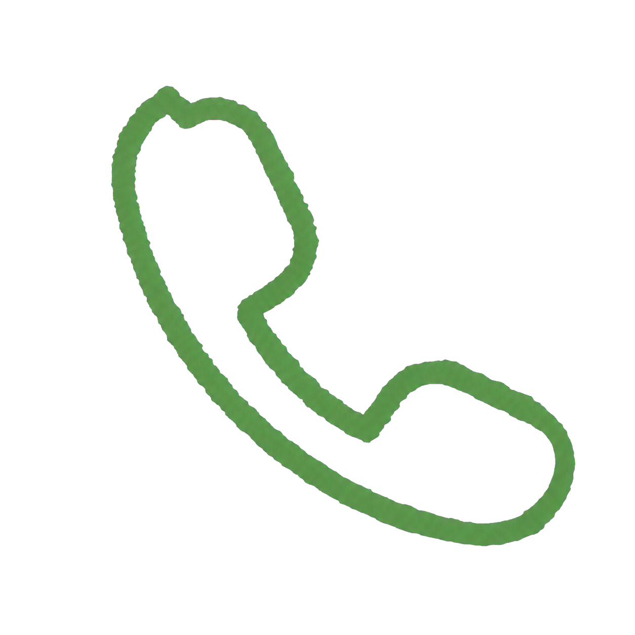Camp Sisol chalk-style green phone icon