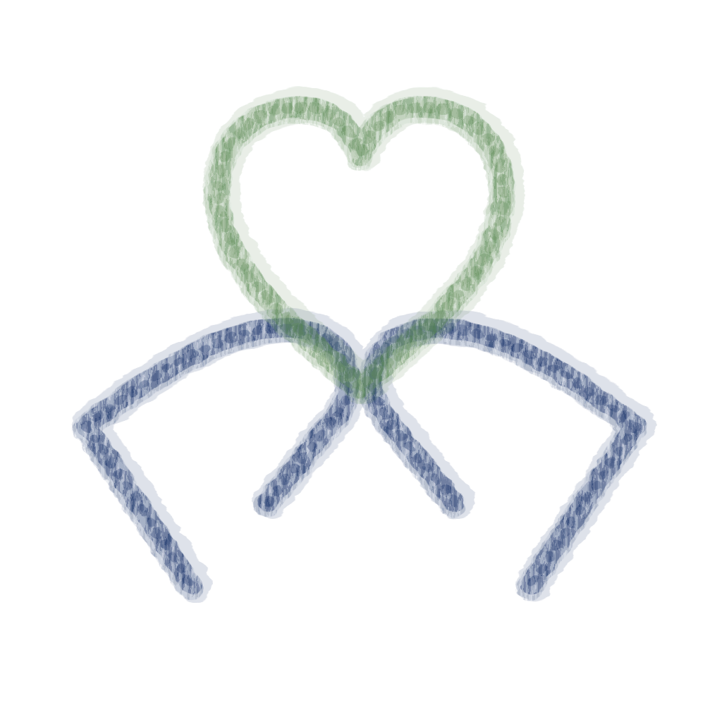 Camp Sisol chalk-style Hands Heart Multi icon