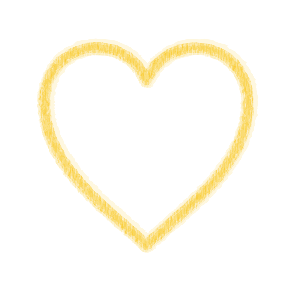 Camp Sisol chalk-style Heart Yellow icon
