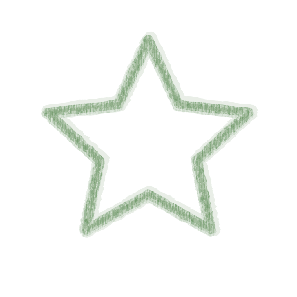 Chalk-style Star Green icon