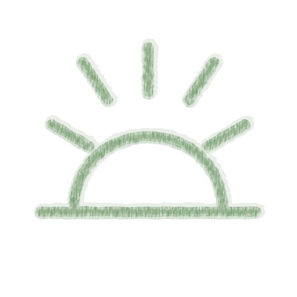 Chalk-style Sunrise Green icon